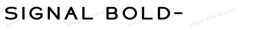 Signal Bold字体转换